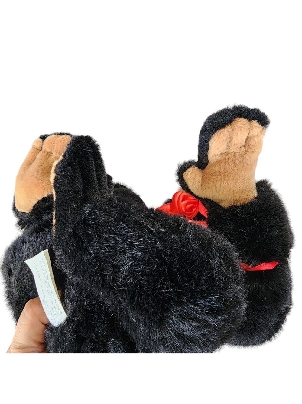 Plush stuffed Bow tie Gorilla holding Rose Valentines love Anniversary date - Picture 8 of 12